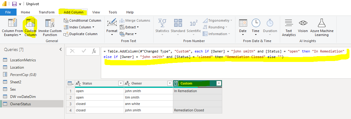 Solved: Creating a column based to value of 2 others - Microsoft Fabric ...