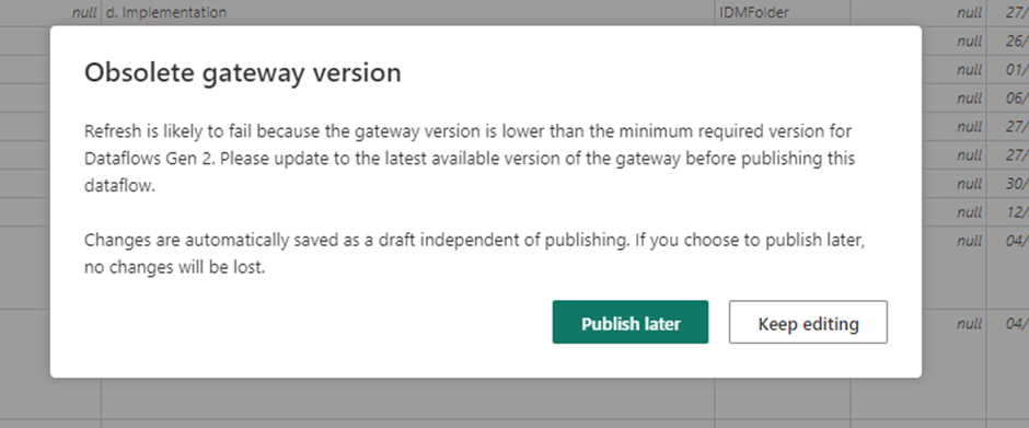 Error creating an DataFlow Gen2 to feed a Lakehou... - Microsoft Fabric ...
