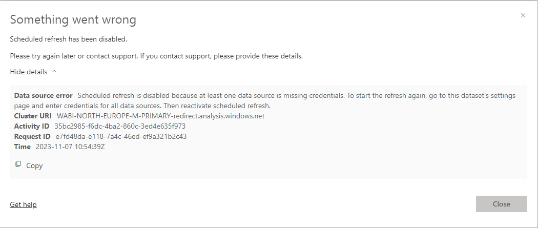 Solved: Unable to Schedule Refresh - Microsoft Fabric Community