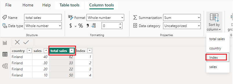 How to sort a 