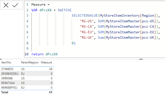 Calculate Column based on slicer selection of anot... - Microsoft ...
