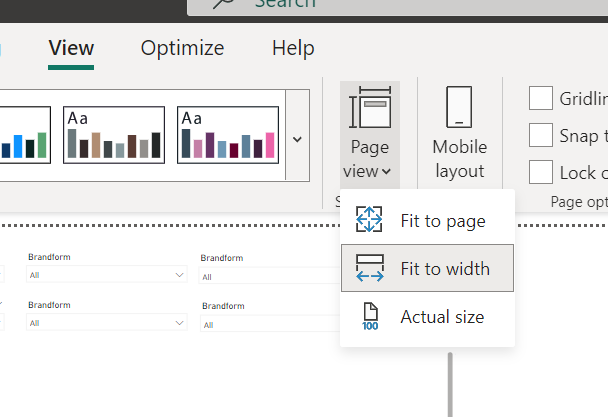change to scroll bar to up & down - Microsoft Fabric Community