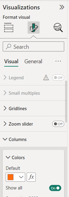 Conditional formatting on the X-axis - Microsoft Fabric Community