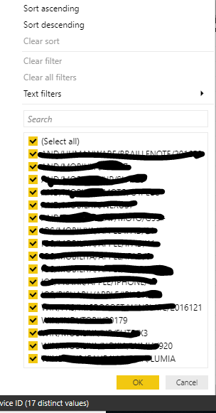 Issue in Filtering and sorting in data view - Microsoft Fabric Community