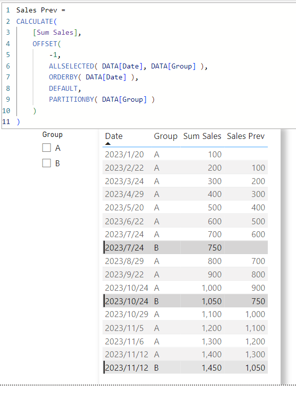 Solved: Offset Funktion - Microsoft Fabric Community