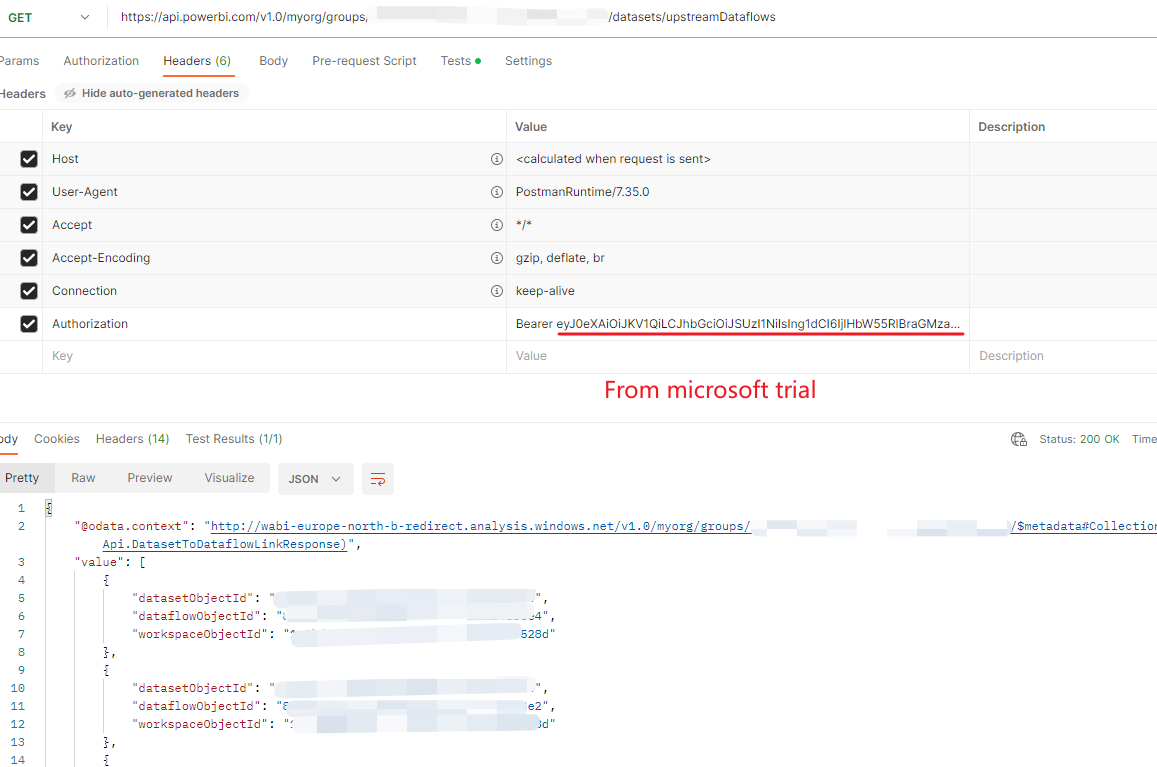 Solved: API upstreamDataflows goes wrong - Microsoft Fabric Community
