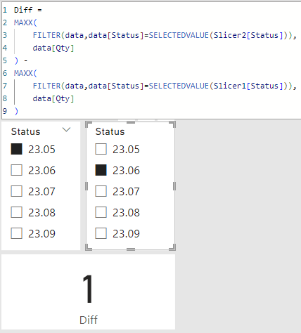 Solved: Compare different statuses measure - Microsoft Fabric Community